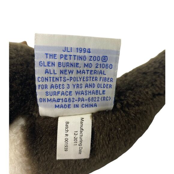 Petting Zoo Otter Plush 9" Brown Cream Sea Stuffed Animal Toy - Picture 7 of 8